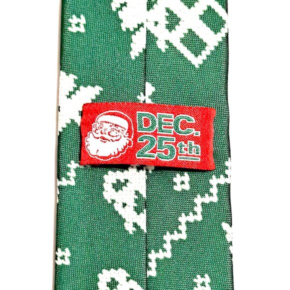 DEC. 25th Green Christmas Tie - Picture 4 of 10